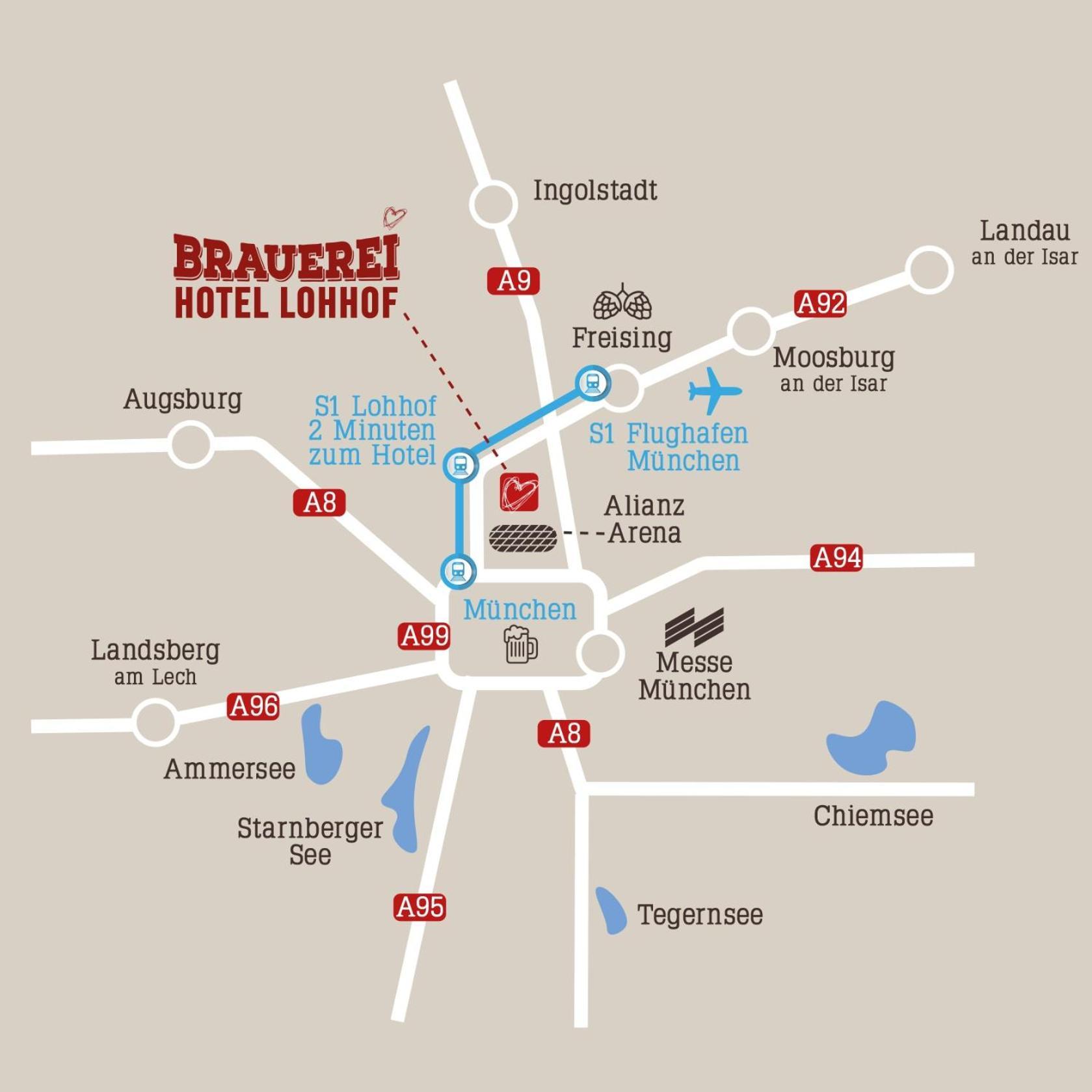 Brauerei Gasthaus Lohhof Im Muenchner Norden, Direkt An Der S1, Naehe Vom Flughafen, Zentrum, A92, Allianz Arena, Ruderregatta Und Schiessanlage G- Hochbrueck Entfernt, Internationale Kueche Unterschleißheim Esterno foto